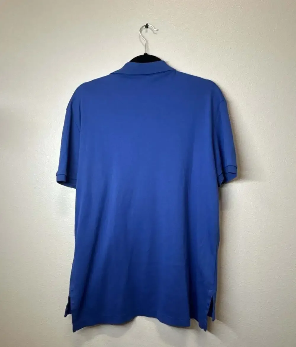 Polo Ralph Lauren Men's Blue Pima Soft Touch Polo Shirt Size L